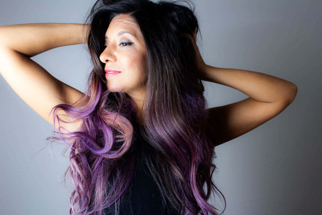 How to Dye Your Dark Hair Purple Without Bleaching It • Living Gorgeous